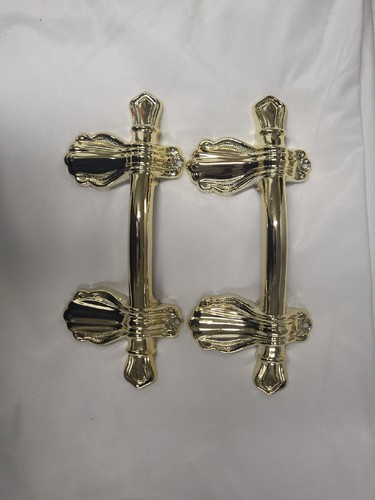 Coffin Handles - Suitable For Burial - Gold Effect Metal Brand New - 第 1/3 張圖片