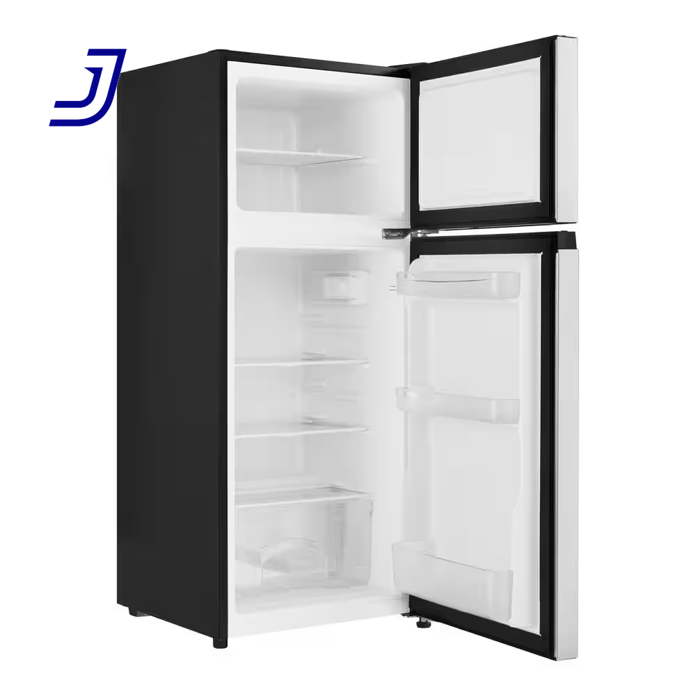 4.5 Cu. Ft. 2-Door Mini Refrigerator in Platinum Steel with