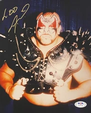 Joe Laurinaitis Signed Legion Of Doom Road Warrior Animal 8x10 Photo PSA/DNA