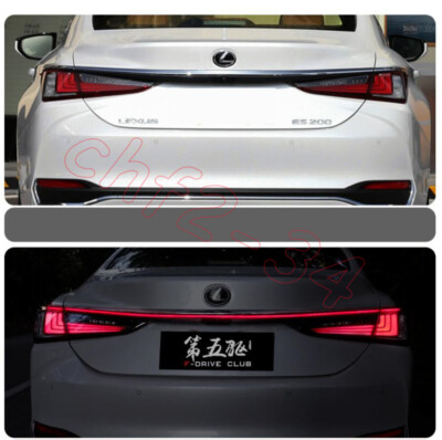ABS Chrome Rear Door Trunk LED Tail Light Trim Fit For Lexus ES