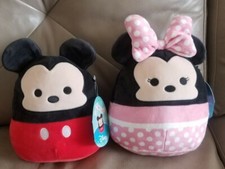 Original Squishmallows Disney Mickey Mouse  Minnie Mouse 8" NEW Lot of 2