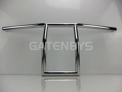 New T-BAR Motorcycle Handlebar 7/8' Universal 10' Rake Pull Back Custom Chopper