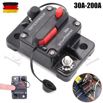 Sicherung Automat Automatik Schalter 12V/48V Auto KFZ LKW Leitungsschutz 30-200A