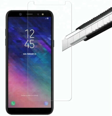 2x Schutzglas 9H Hartglas Displayfolie echt Glas für Samsung Galaxy A6 Plus 2018