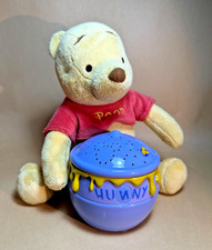 Winnie the Pooh Night Light Plush Soother Light Up Hunny pot Disney Baby Nursery