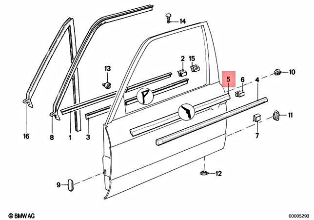 Genuine BMW - Door Weather Strip - Front Left - 51321924753 | eBay