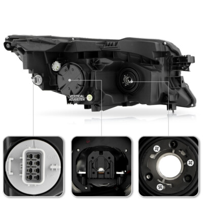 Pair Full LED Headlight For Honda 2016-22 Pilot 19-21 Passport 17