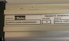 Parker Pneumatic Rodless tandem Cyl 25mm bore x 1000mm stroke