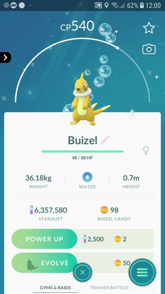 Shiny Buizel Pokemon Trade Go | eBay
