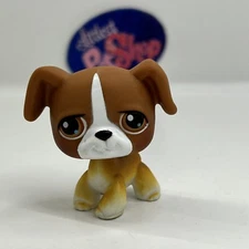 BOXER DOG #25 - Authentic Littlest Pet Shop - Hasbro LPS