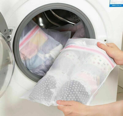 Wäsche Waschnetz Netz Reißverschluss Waschbeutel Dessous Unterwäsche BH Krawatte Socken