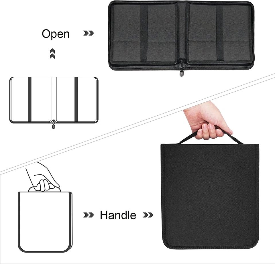 Juego de 83 lápices y bocetos profesionales de artista de dibujo carbón y bolsa Foto 4 de 4