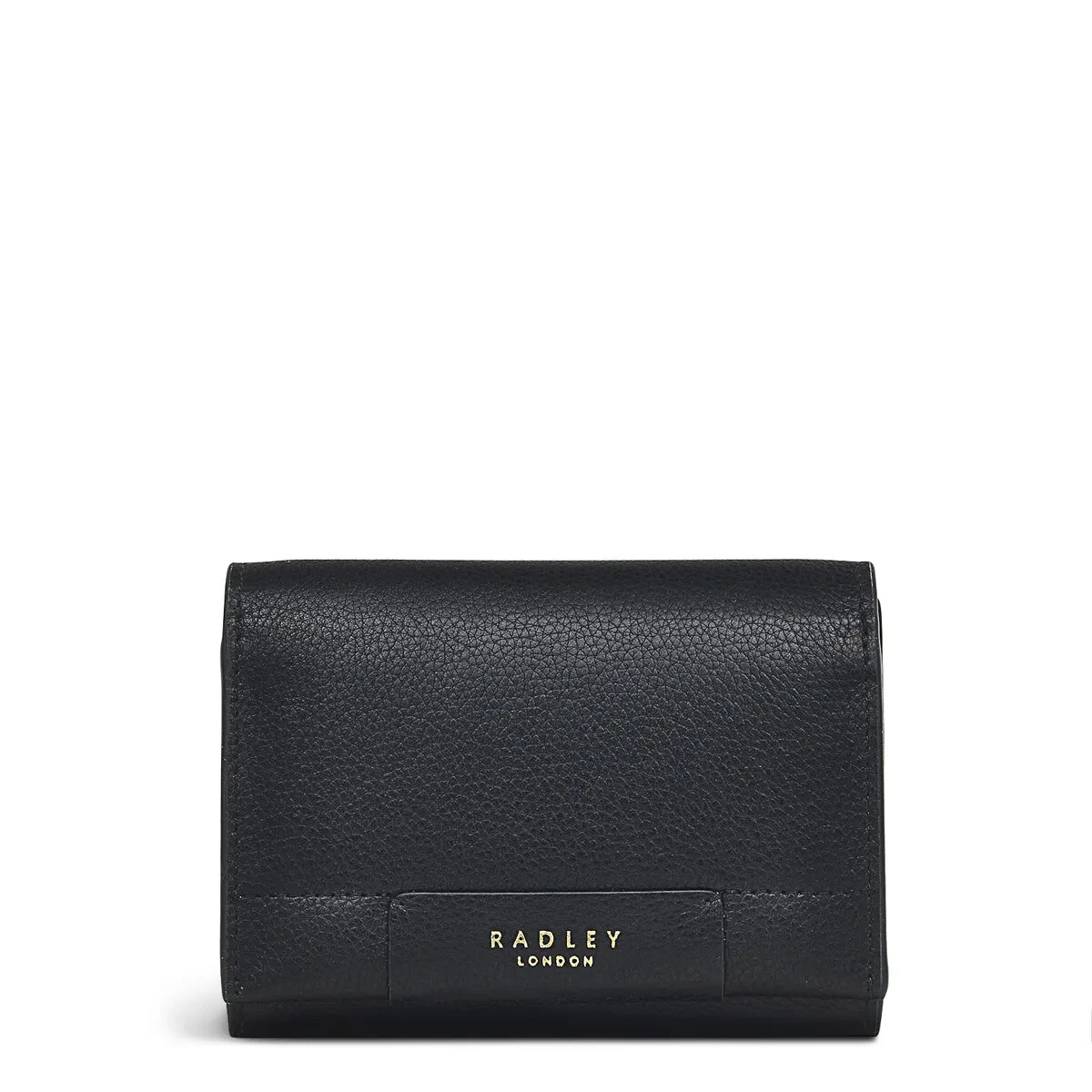 Radley Small Black Purse Flapover Envelope Leather Womens Court Mews RRP £69