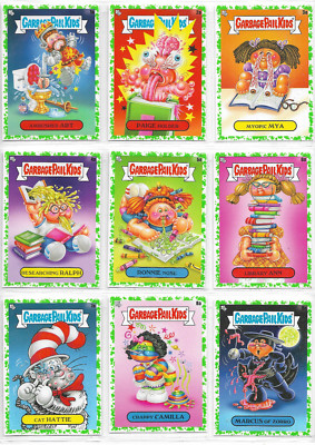 Topps - Garbage Pail Kids: Book Worms - 200 Karten Green Booger Parallel Set NM