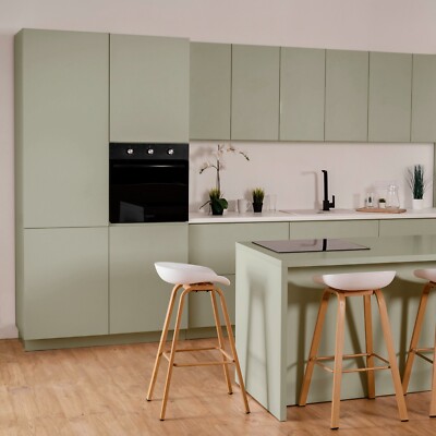 Möbelfolie d-c-fix Sage Green 7,40 m² Selbstklebefolie Folie Kuche Grün Matt DIY