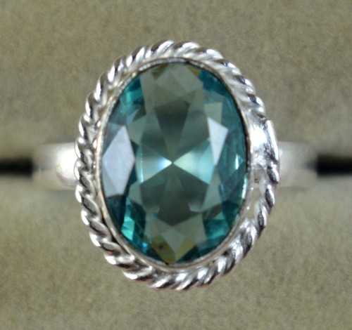 Naturale Brasiliano Verde Ametista 6.75 CT Ovale Gemma di Fidanzamento Anello - Foto 4 di 7