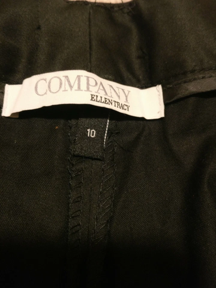 Mini Pantalones Cortos COMPANY by ELLEN TRACY Para Mujer Algodón Negro con Cinturón Talla 10 Nuevos con Etiquetas Foto 2 de 4