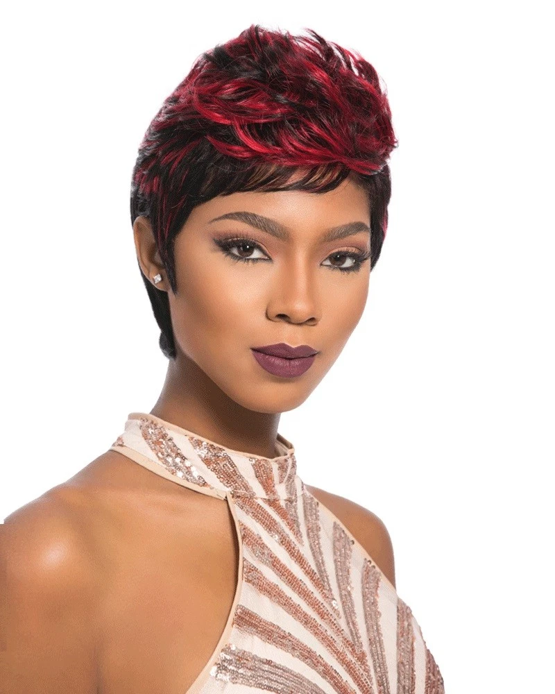 Human hair top weave wigs