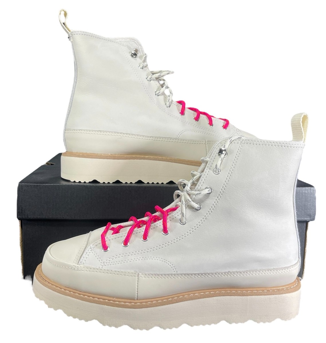 BoTT× CONVERSE 25.5 Converse Chuck Taylor Crafted Sneaker Boot Off-White Leather