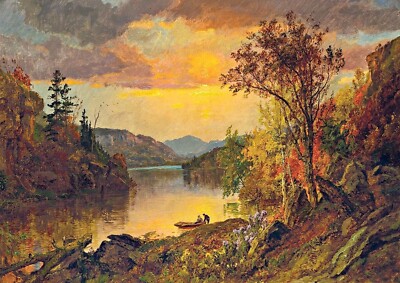 1881 - Mount Washington Lake Sebago by Jasper Francis Cropsey - Giclee Fine Art