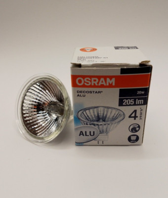 OSRAM 41861 Halogen Decostar 51 Alu 20W 12V GU5.3 36° DIMMBAR! 4000h-kein LED