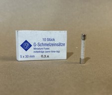 5 x 30mm Miniature Fuses 10 Stick G-Schmelzeins tze Lot of 27