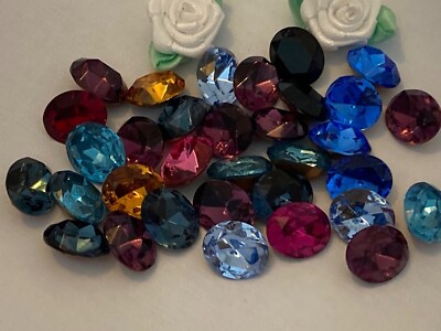 Swarovski Schnäppchen gemischt oval Strass 12x10mm 6er Pack BASTELN