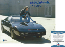 WILLIAM DANIELS SIGNED KNIGHT RIDER KITT 8x10 SHOW PHOTO 2 PROOF BECKETT BAS COA