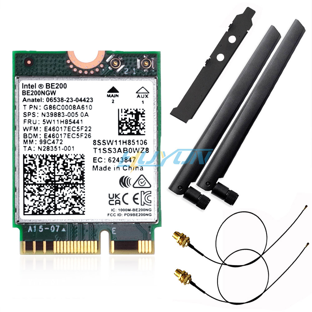 WiFi Intel BE200NGW NGFF WiFi Card Tri Band