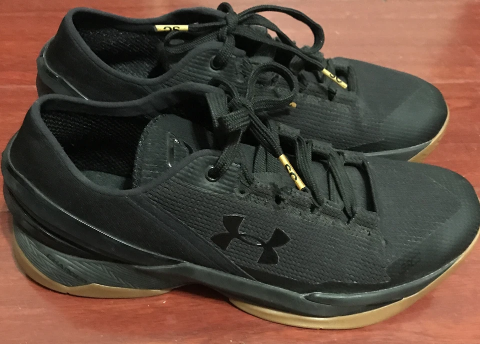 Under armour карри 2 низкий W/O коробка (редкий черный и резинка низ) 9,5 лучшее состояние товара - Изображение 2 из 4