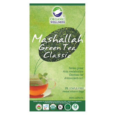 Organic Wellness Mashallah Classic Green Tea 25 Bag