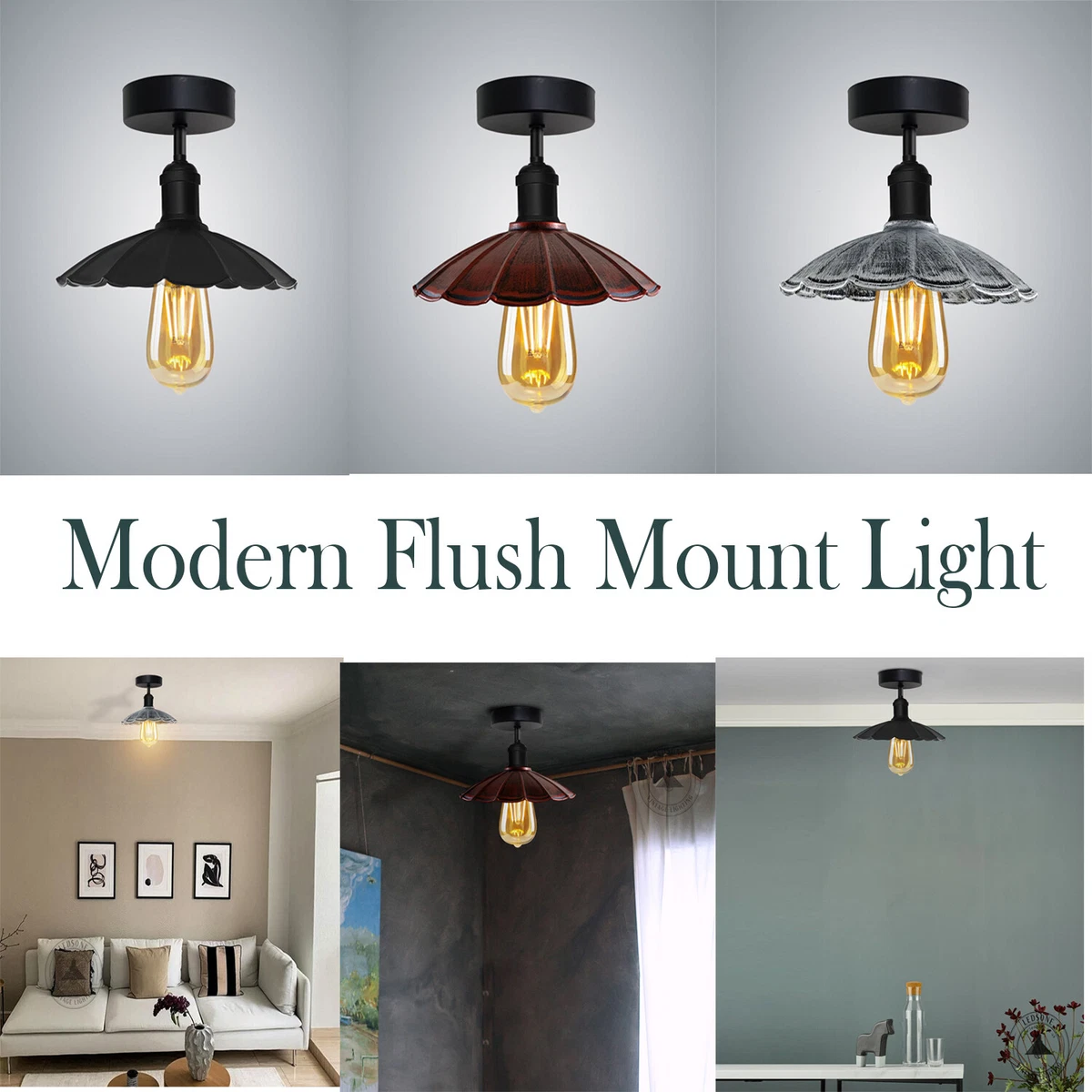 Flush mount ceiling light vintage deals