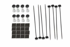 ELECTRIC RADIATOR FAN TIE 2 PACK KIT STRAP MOUNTING ZIP TIES STRAPS TABS SPRINGS