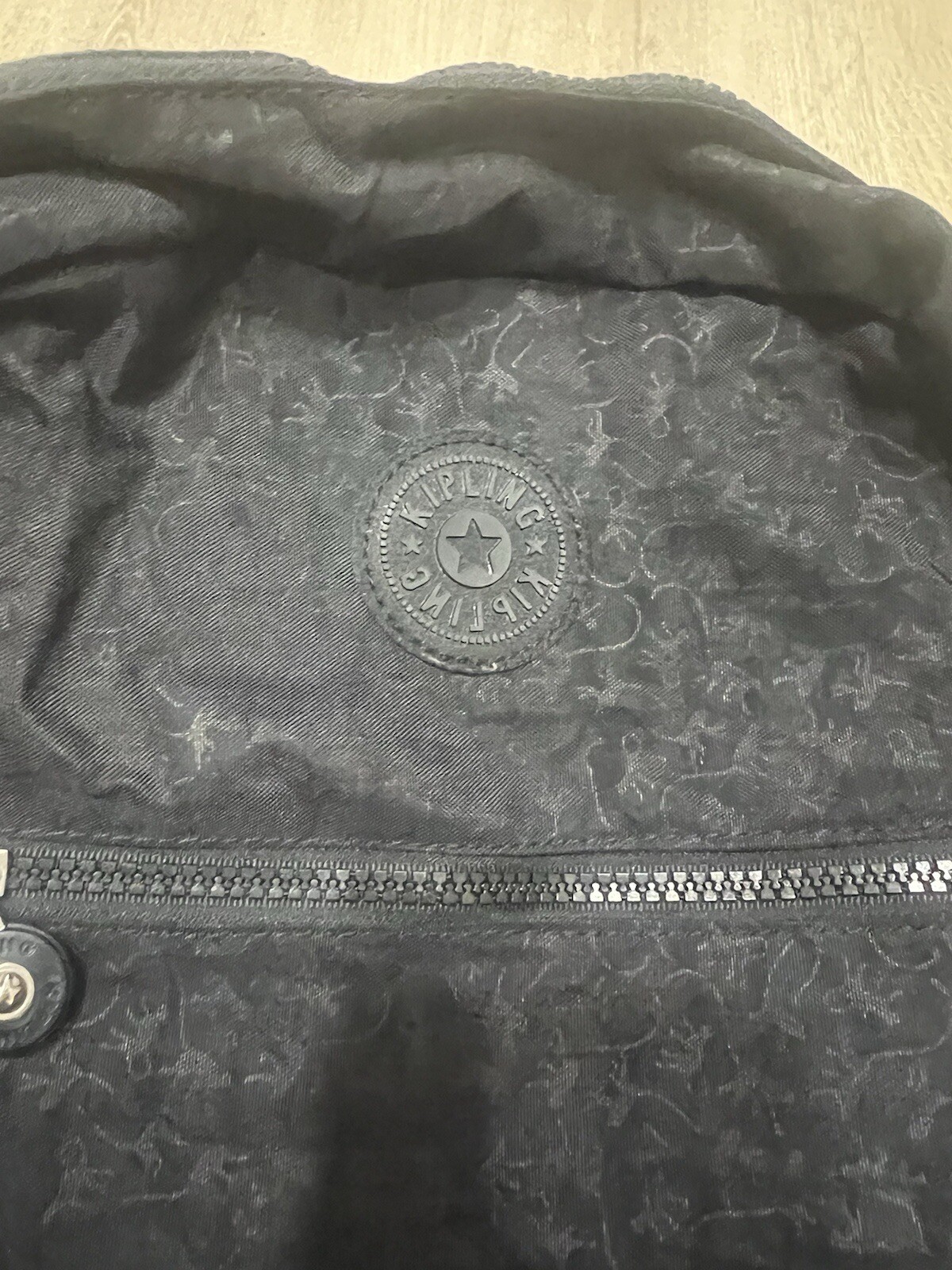 Kipling Backpack All Over Monkey Print Black 12” … - image 5