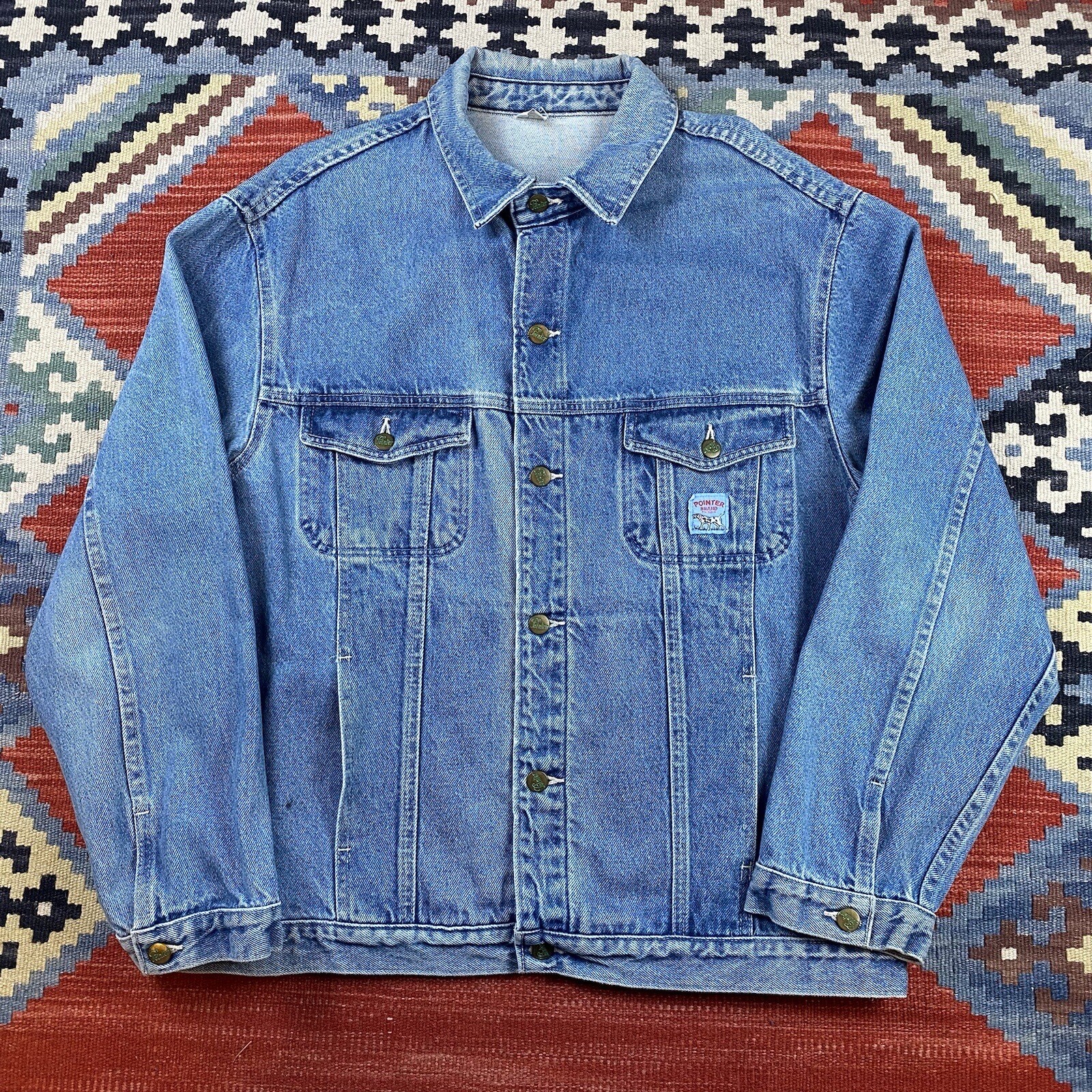 Vintage POINTER Denim Jacket Blue 90s Mens Sz XL Gem vintage-pointer-denim-jacket-blue-90s-mens-sz-xl-gem