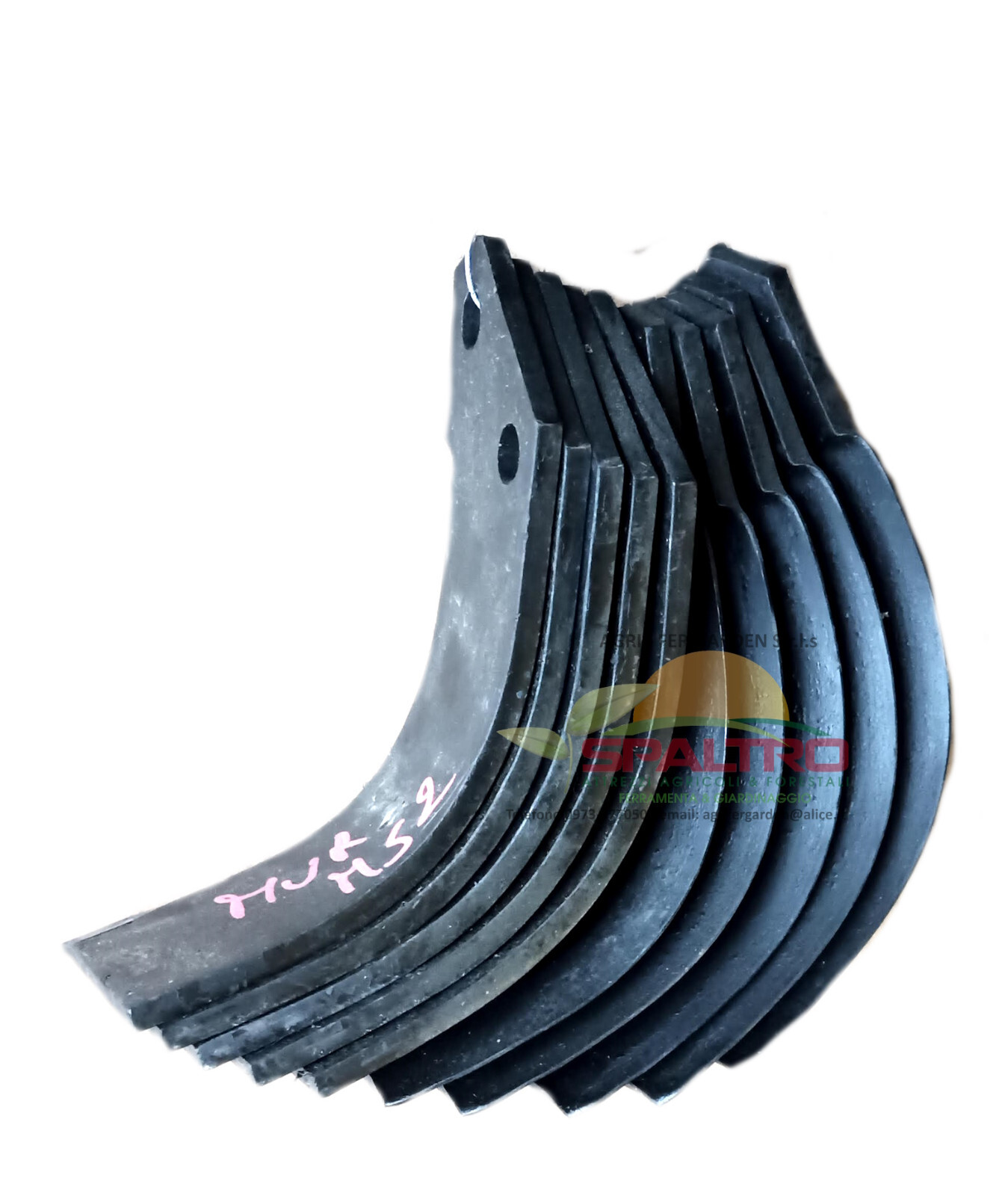 Kit 10 Zappette Fresa Muratori MS2 70x7 Interasse 46mm - Ricambi Agricoli
