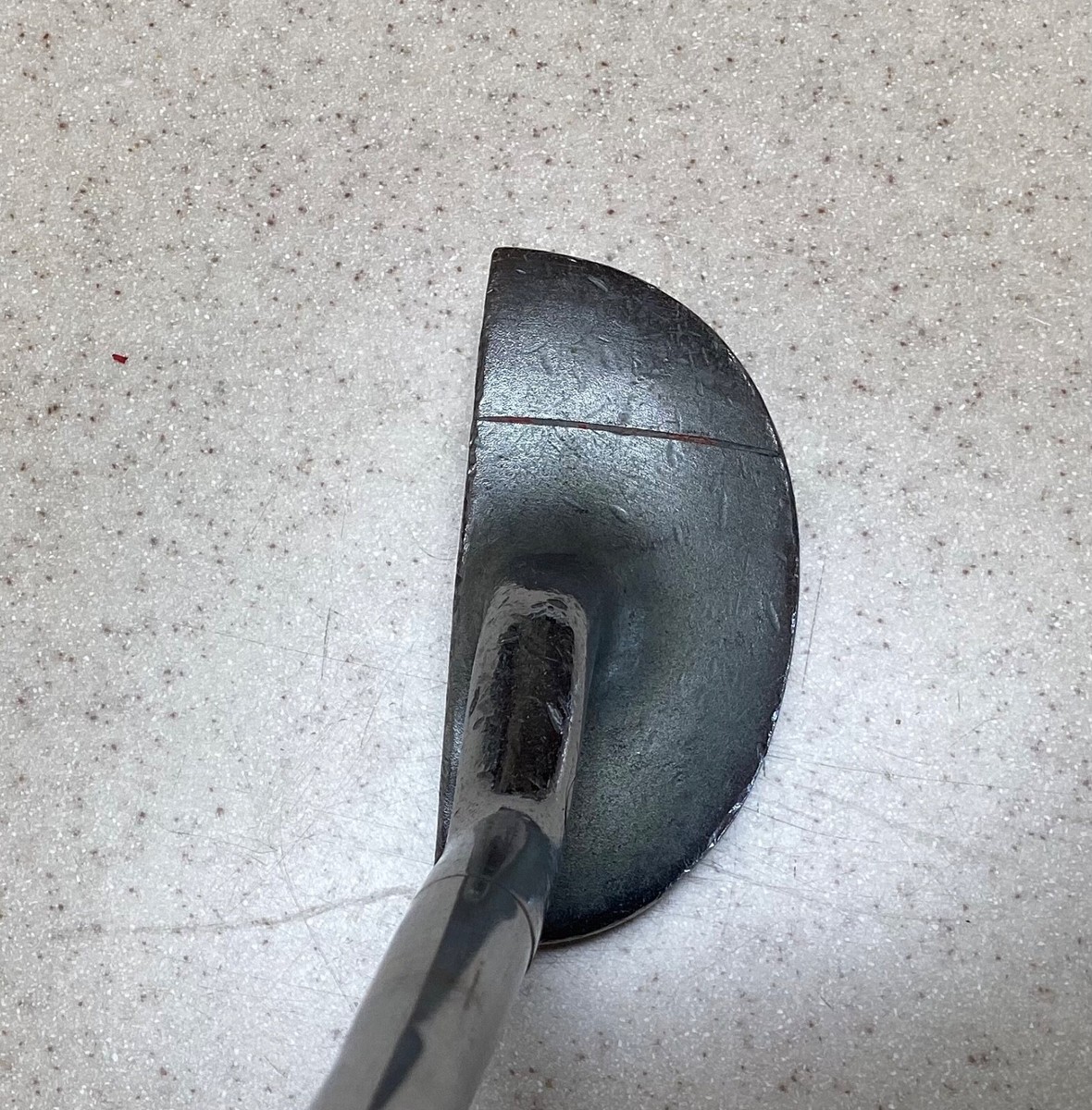 Cale De Sable Concave Walter Hagen Années 1920 – Manche Caryer, Poignée Cuir, 17”