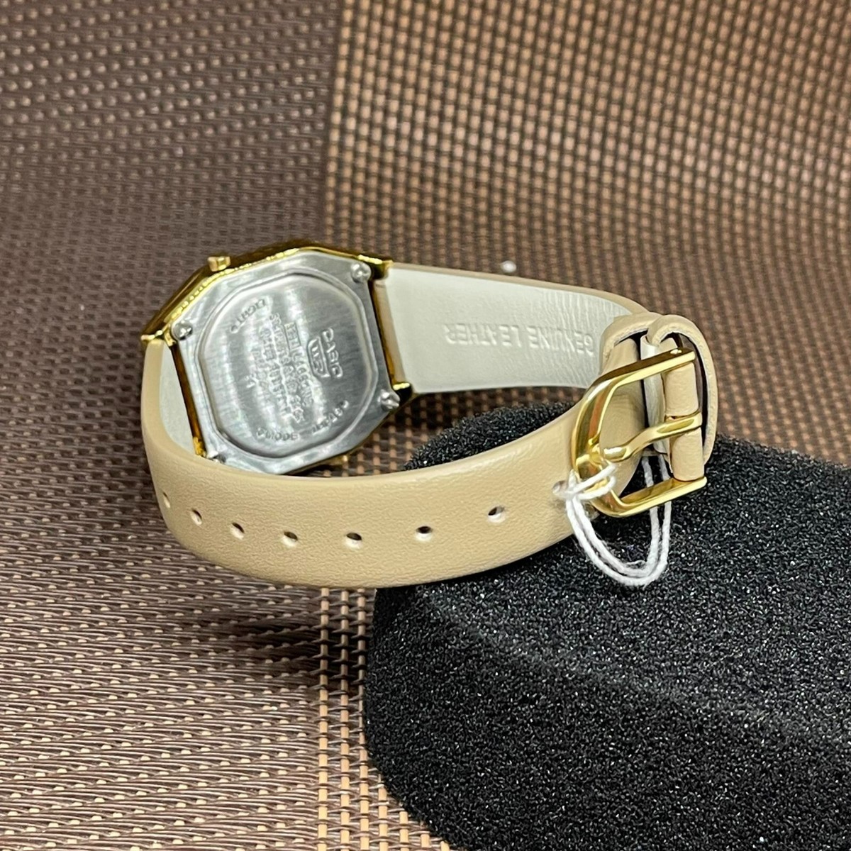 Casio Vintage LA680WEGL-5D Sand Leather Digital Quartz Classic