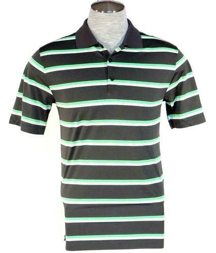Nike Golf Tour Performance Dri Fit Gray Stripe Short Sleeve Polo Shirt Men's NWT