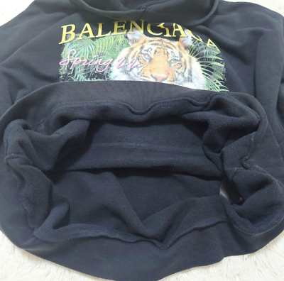 BALENCIAGA Hoodie Black Unisex Big Logo Tiger Size L | eBay BALENCIAGA Hoodie Black Unisex Big Logo Tiger Size L | eBay