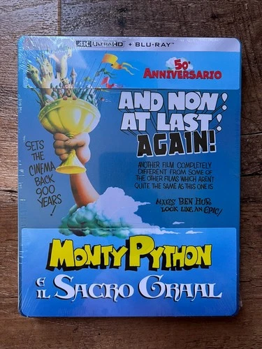 Monty Python & the Holy Grail w. Steelbook (4K UHD + Blu-ray, Region Free) *NEW*