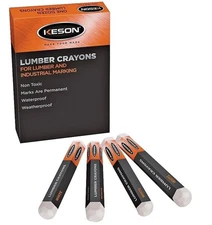 Keson White Hard Lumber Crayon (Pack of 12) | LCWHITE