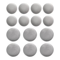 14Stk Metallische Runde KnöPfe 18/23Mm Messing NäHen BastelknöPfe