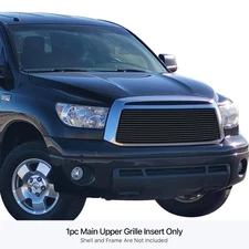 For Toyota Tundra 10-13 APG 1-Pc Black 8x6 mm Horizontal Billet Main Grille