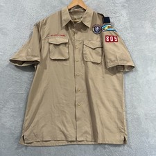 Boy Scouts of America Mens Large Uniform Shirt California BSA Short Sleeve