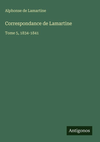 Alphonse De Lamartine | Correspondance De Lamartine | Buch | FranzöSisch (2025)-image