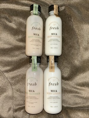 Fresh Milk Body Cleanser & Milk Body Lotion 2 Sets of 2.5 fl oz