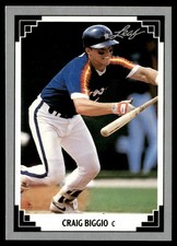 1991 Leaf Craig Biggio Houston Astros #12