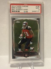 2014 Topps Chrome Mini Ball In Right Hand #185 Mike Evans RC PSA 9 MINT