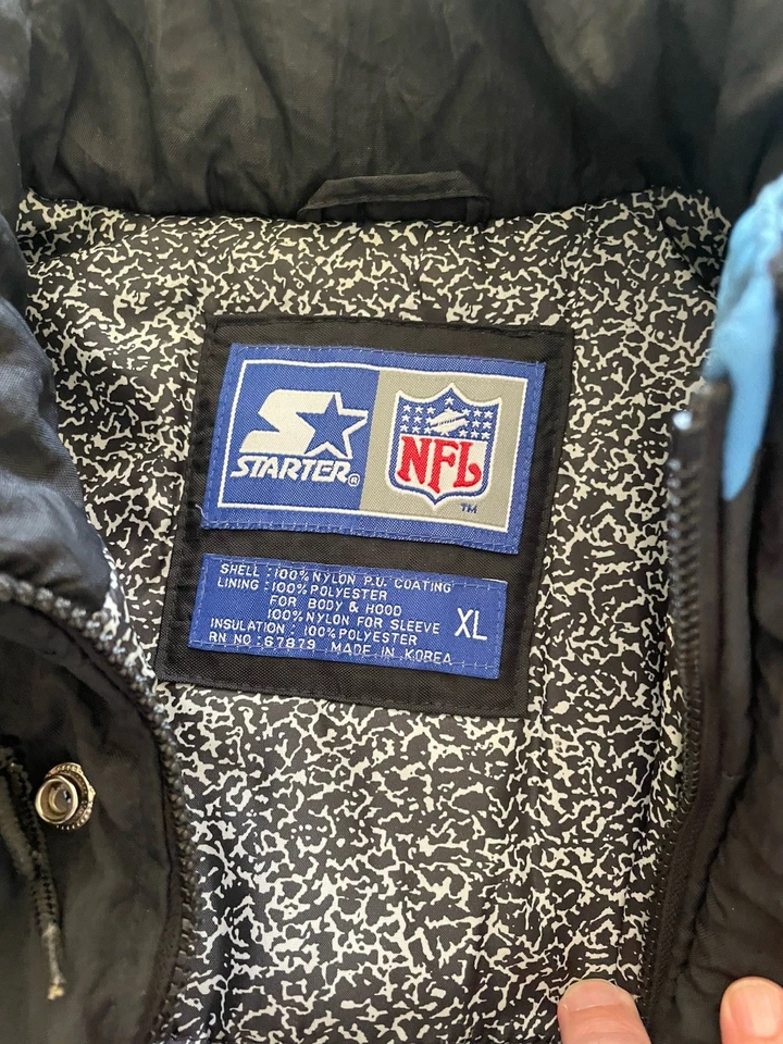 Chaqueta Houston Oilers Starter Puff De Colección Principios de los Noventa Foto 3 de 4